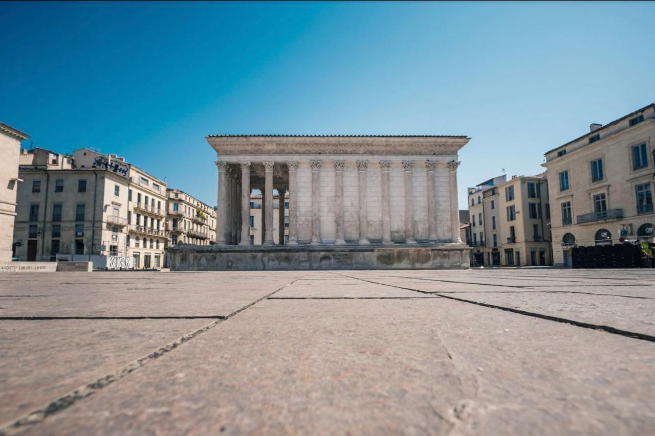 Roche Blanche - Terrasse Et Parking Apartment Nimes Bagian luar foto